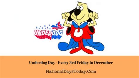 day of the underdog today